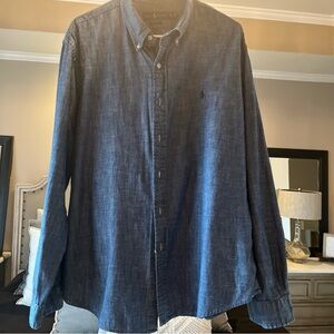 Vintage Ralph Lauren Dark Blue Casual Shirt- Closet Staple